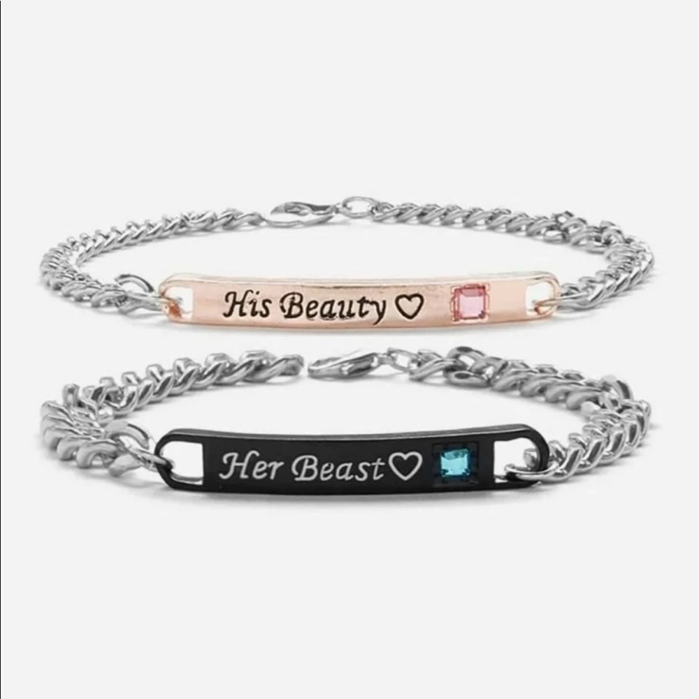 🔥3/$25🔥Her Beast His Beauty Matching Bracelets
